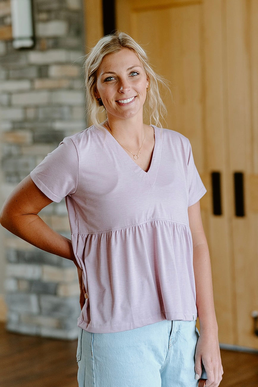 Periwinkle Empire Top