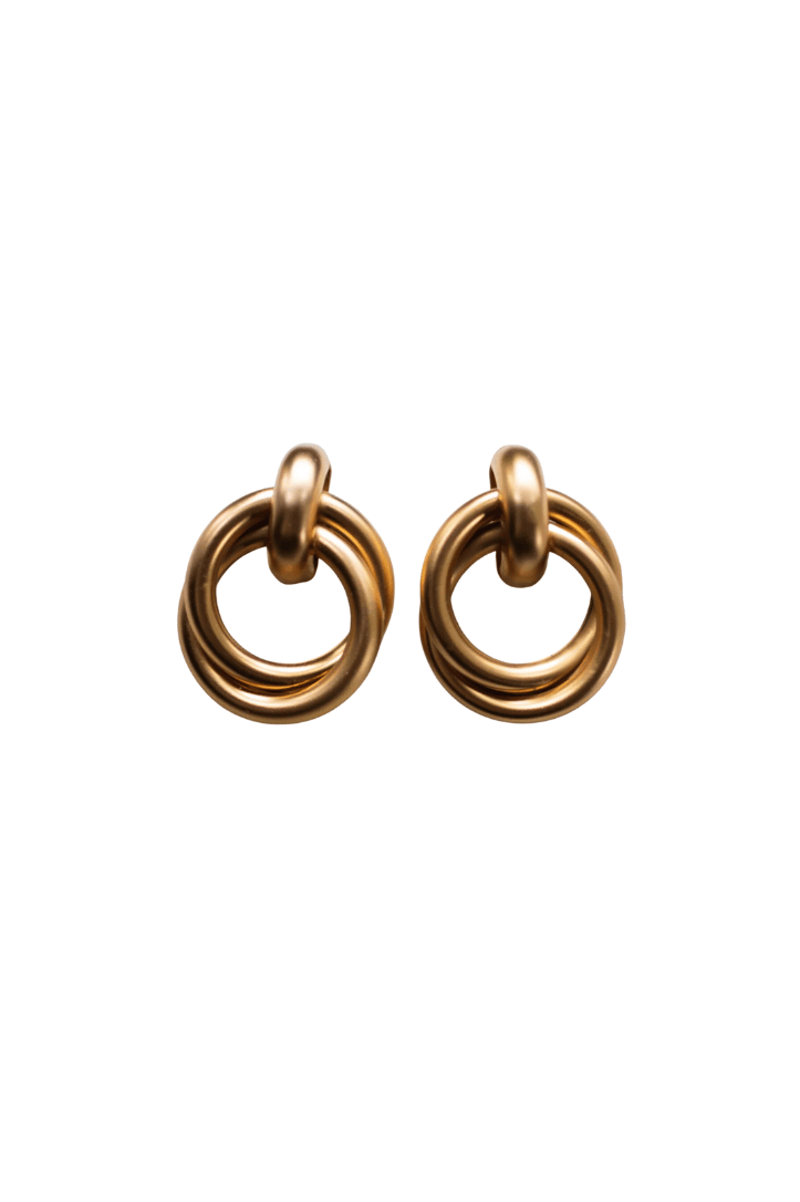 Gold Knot Earrings