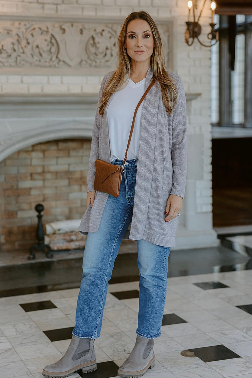 Periwinkle Open Cardi