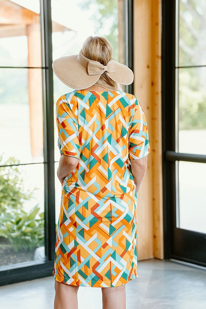 Geo Flow Dress