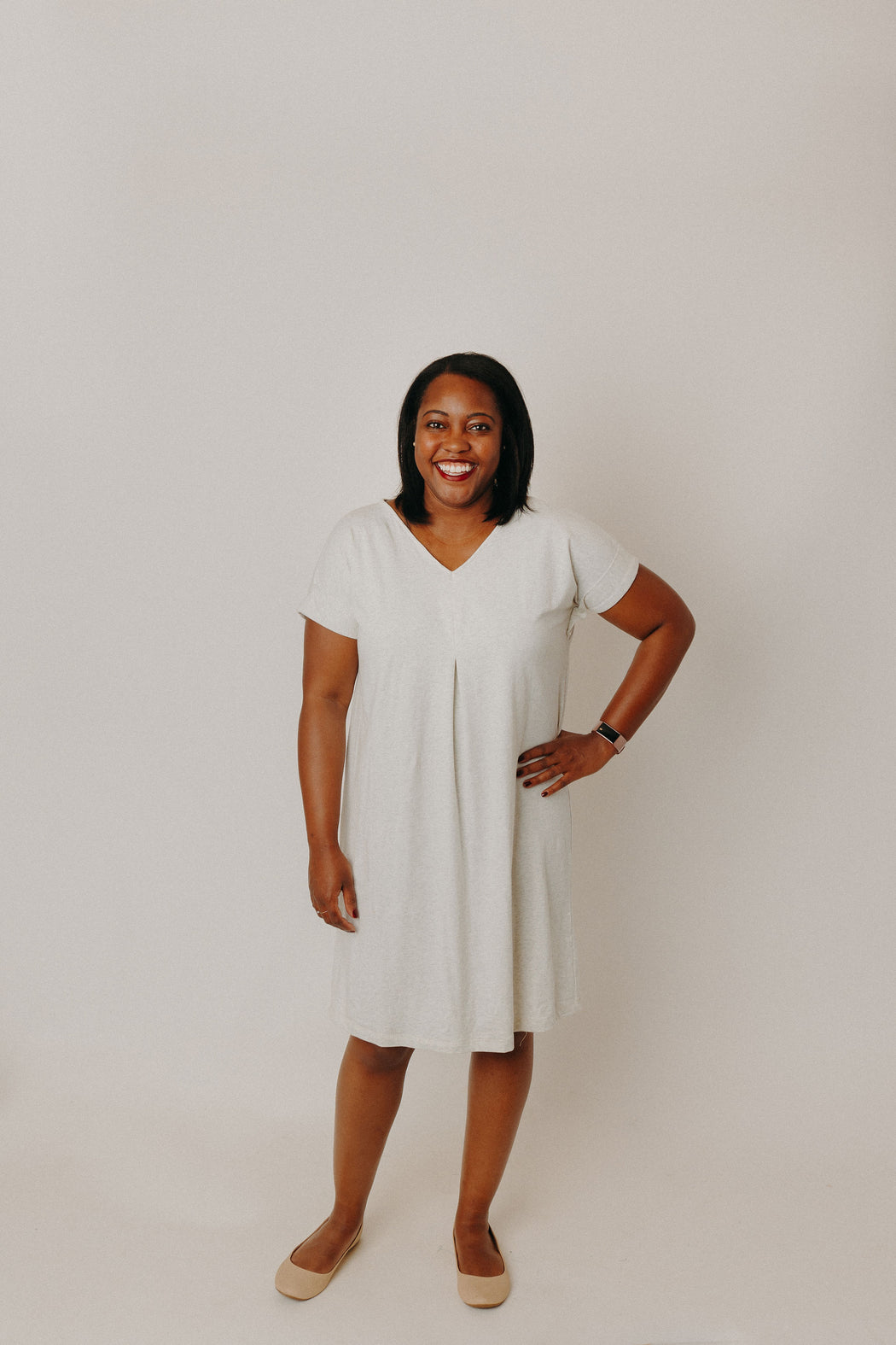 Heathered Slub Dress