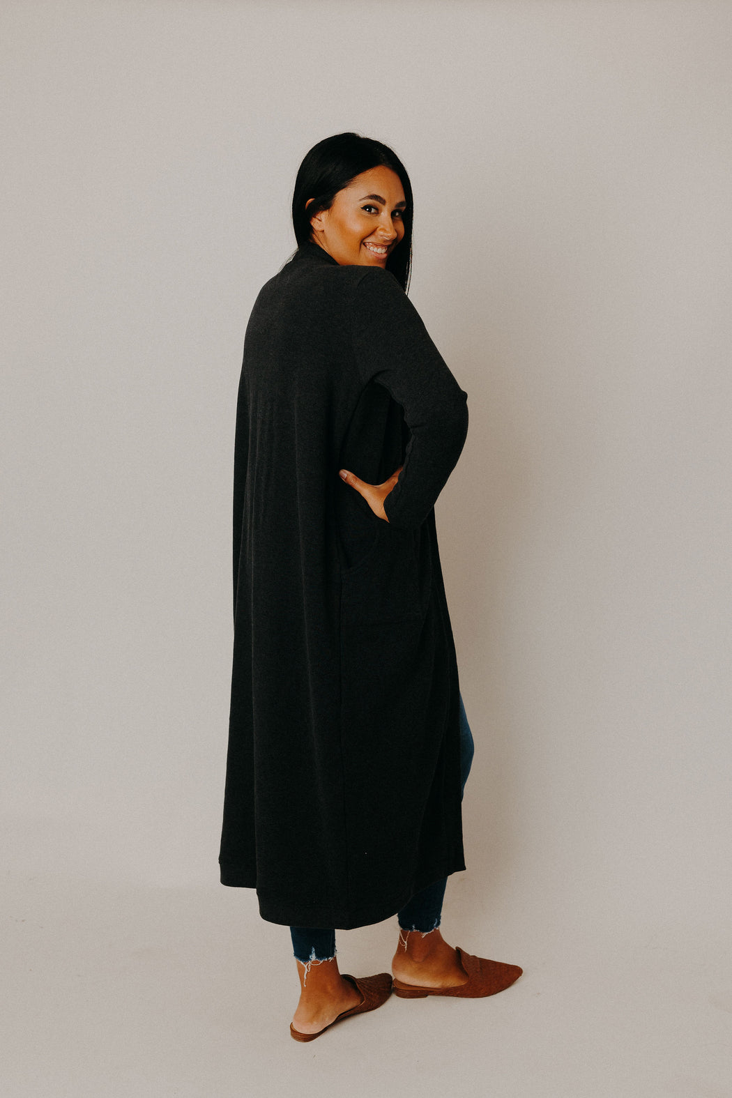Coal Open Cardi