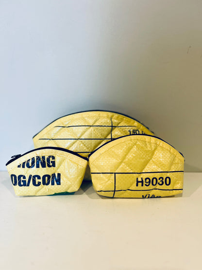 Pale Yellow Rice Nested Cosmetic