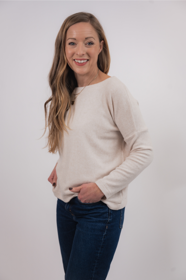 Eggshell Reverse Sweater