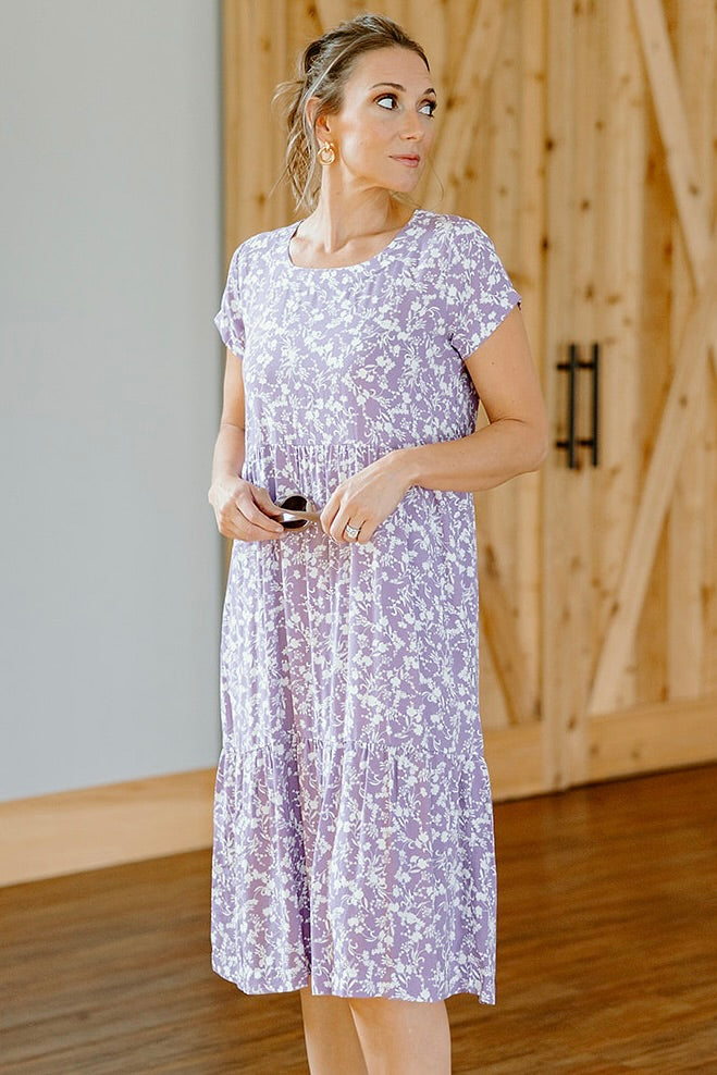 Lilac Tier Dress