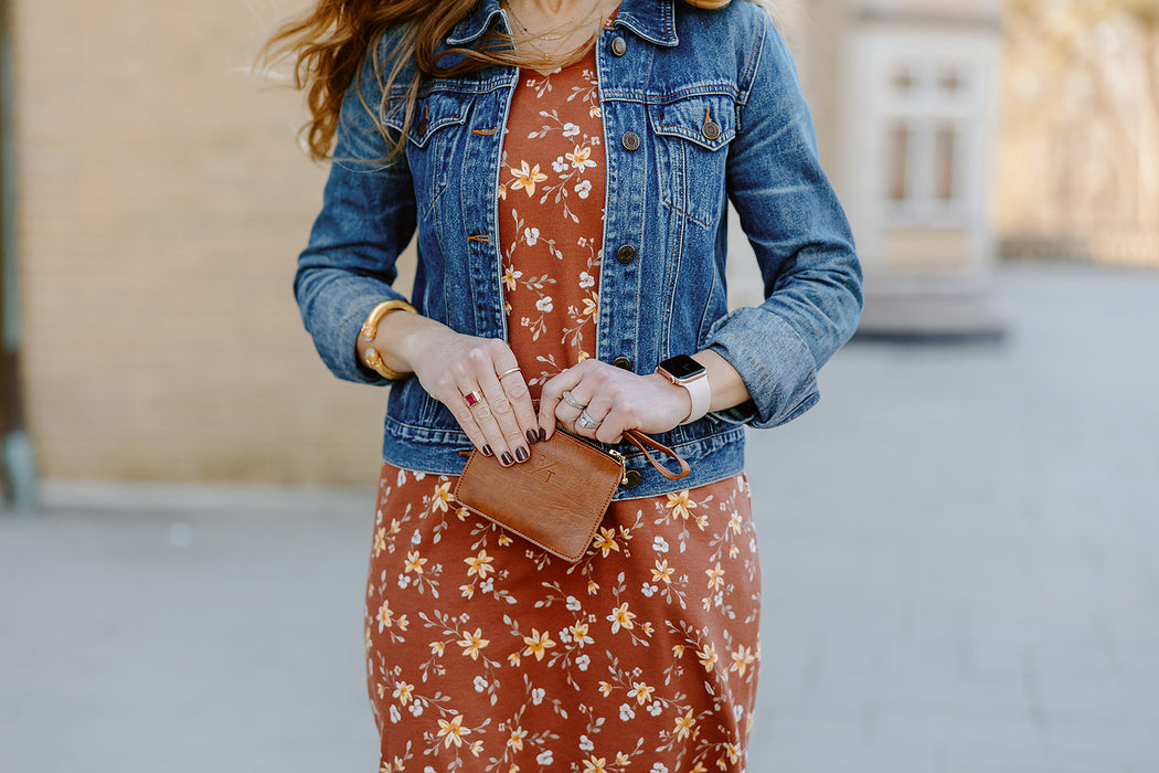 Leather Shoulder Bag - Marmalade