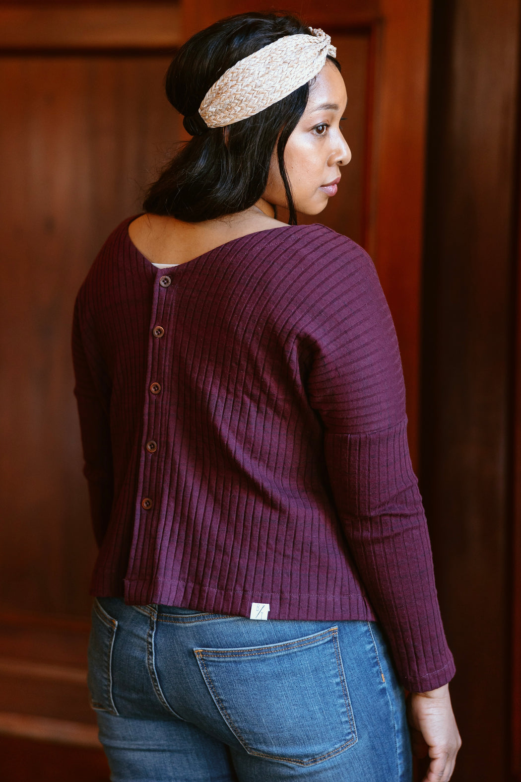 Rosewood Reverse Sweater