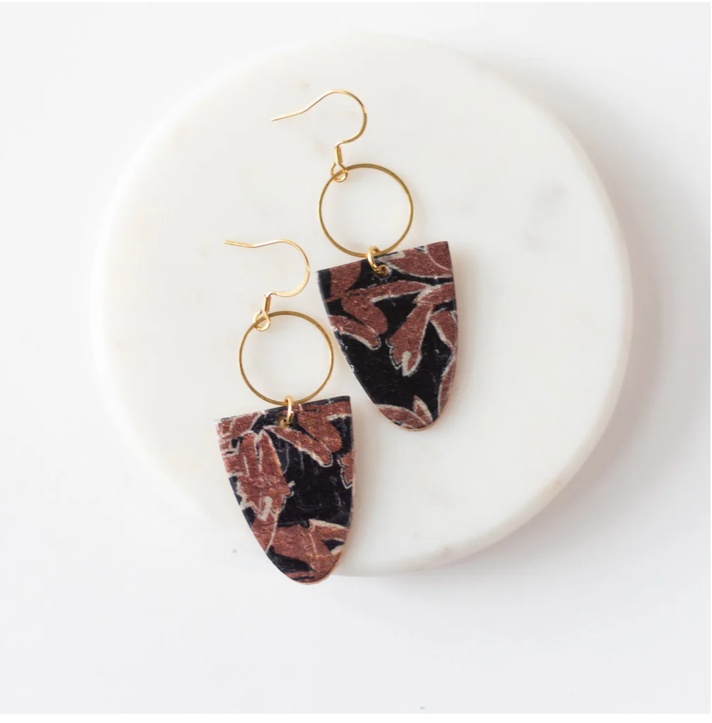 Moody Black Francis Earrings