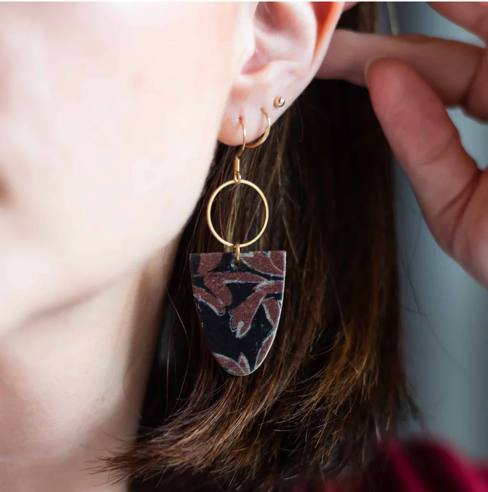 Moody Black Francis Earrings