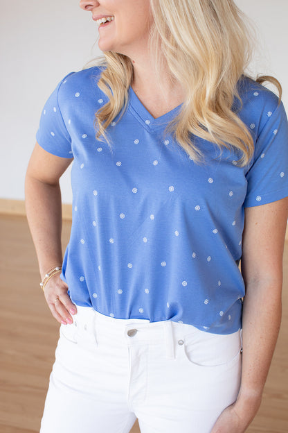 Cornflower V-Neck