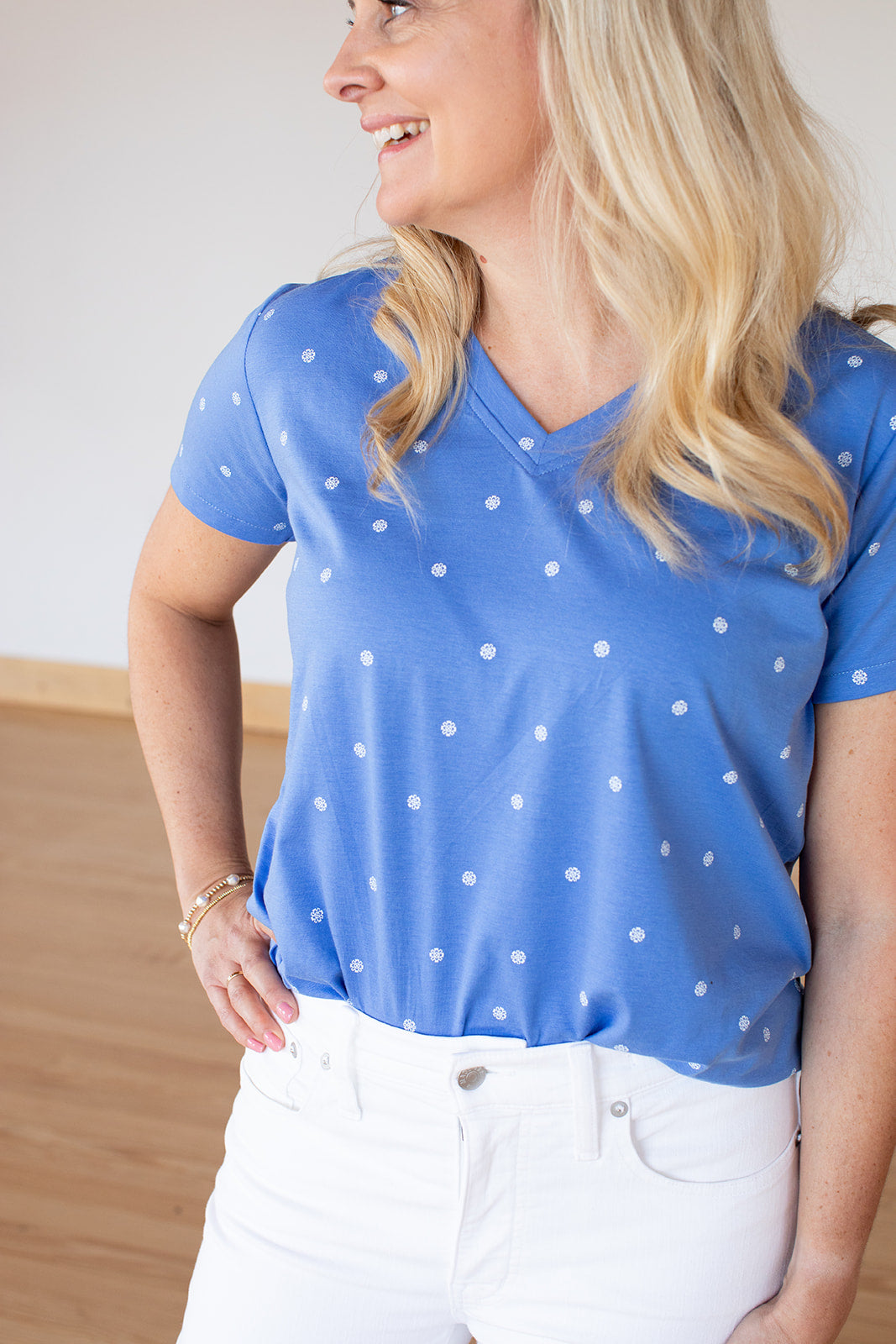 Cornflower V-Neck