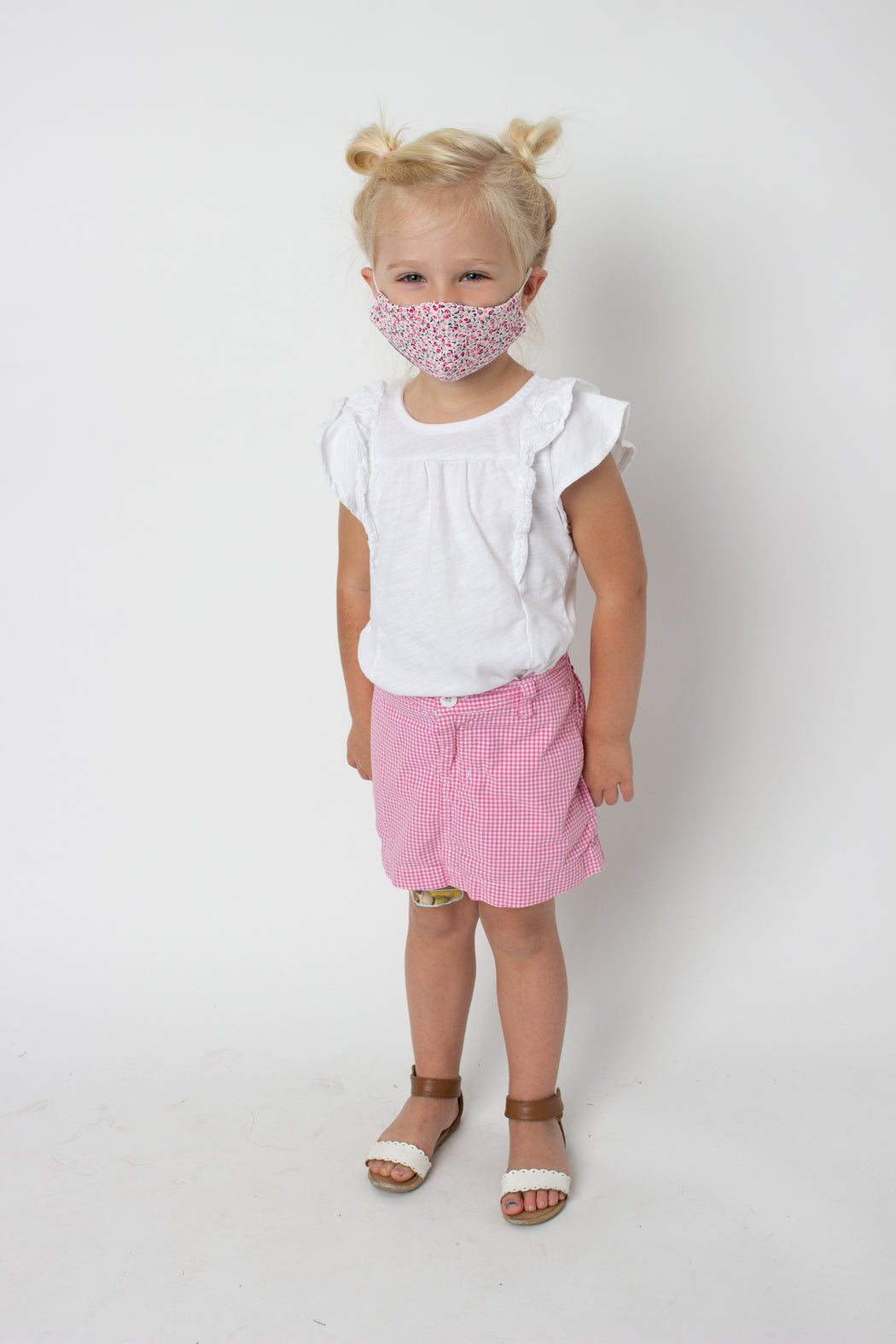 Dainty Flower Fabric Mask - Child S